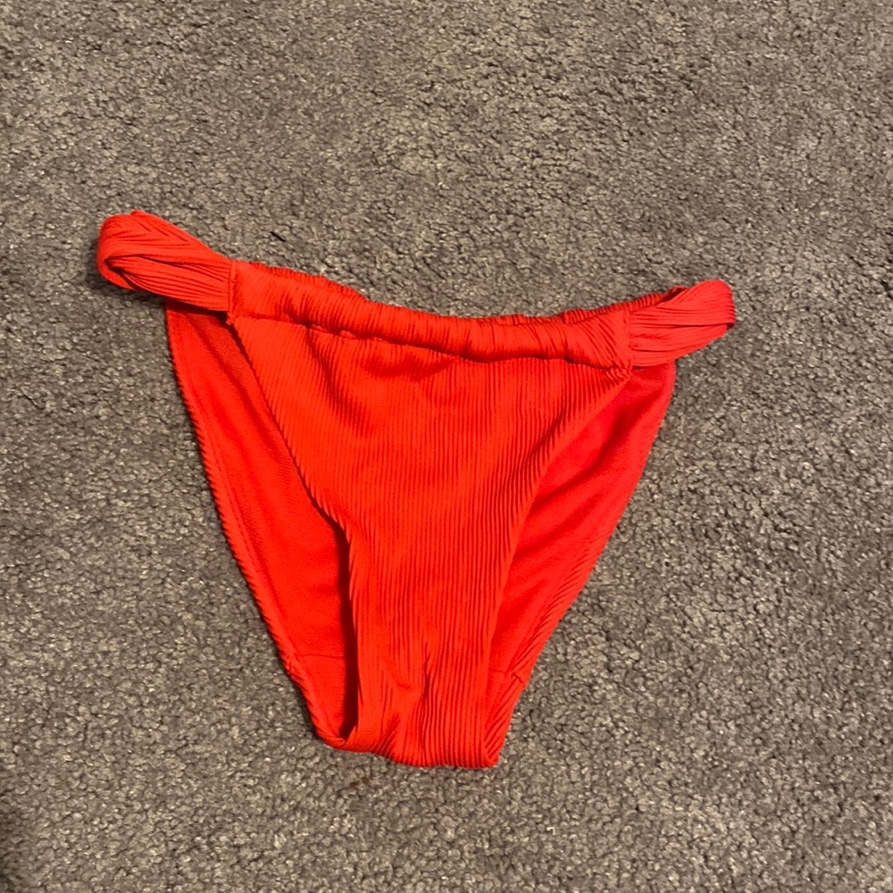 Red bathing suit bottoms